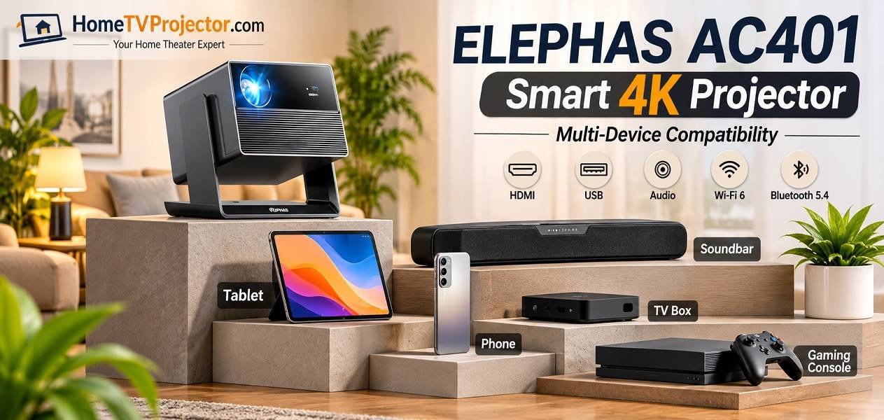 ELEPHAS AC401 Smart 4K Projector 4k image